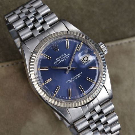 rolex 1601 blue|rolex datejust 1601 for sale.